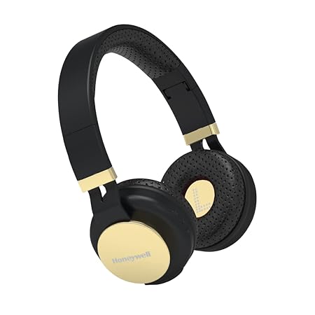 Honeywell Suono P10 Wireless Over Ear Headphone with mic (Gold)